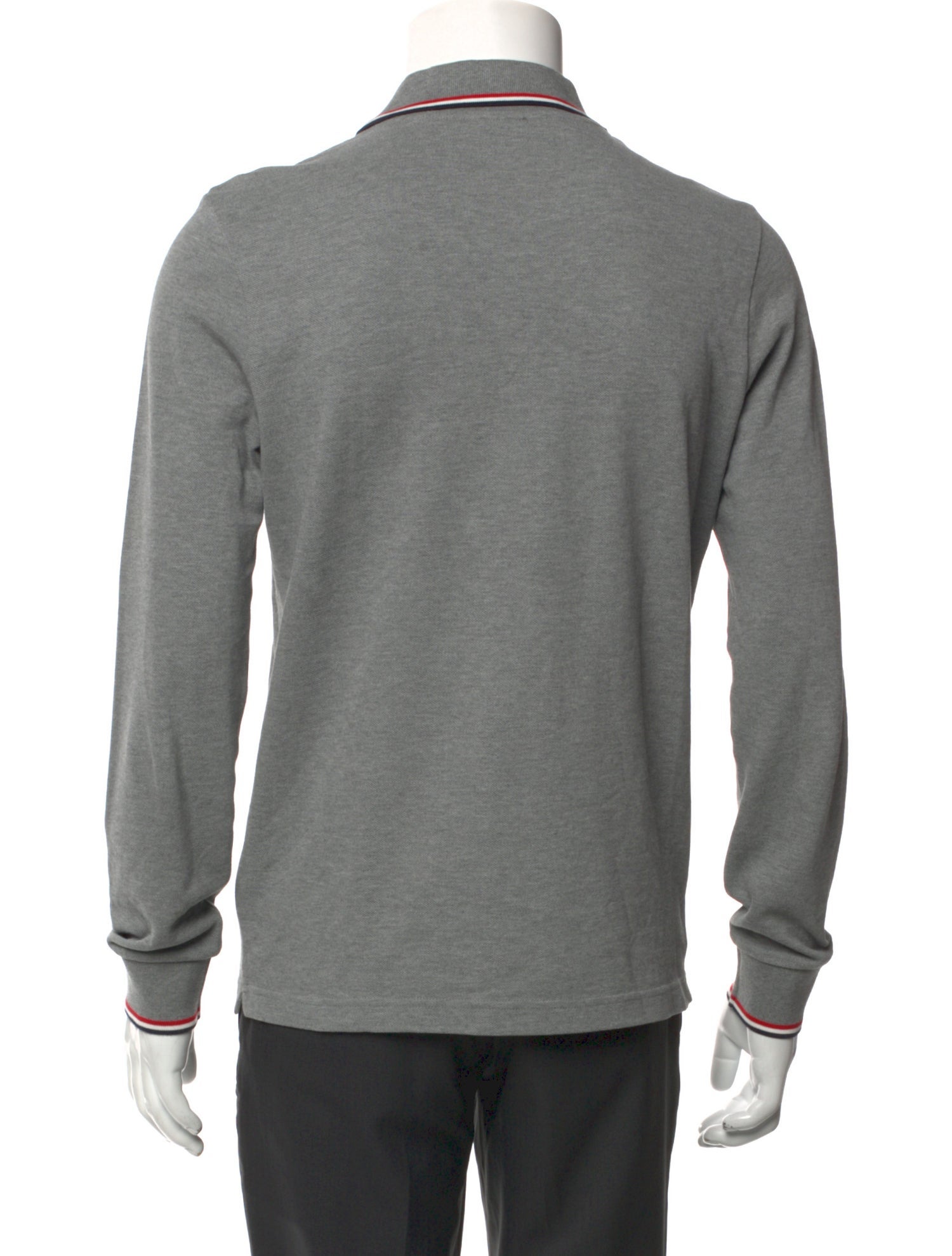 Moncler Collar Long Sleeve Polo Shirt